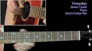 Джеймс Тейлор Вчера | Кавер на песню Beatles | Гитарная игра и вступительный урок