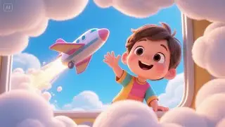 Jet Plane Adventure Song | High-Flying Fun Nursery Rhyme for Kids | Explore the Skies
