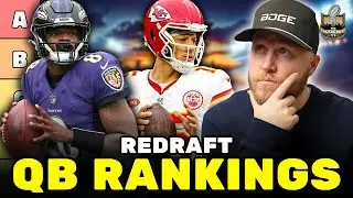 Top 30 Redraft Quarterback Rankings & Tiers | Fantasy Football 2025