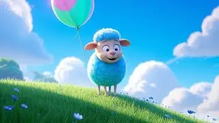 Baa Baa Blue Sheep&rsquo;s Balloon Ride | Fun Nursery Rhyme | Educational Kids Songs