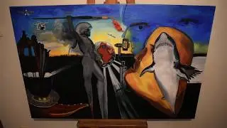 Painting Abstract surrealism, art and technology