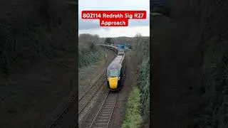 802114 on approach Redruth Sig R27 #gwr #class802 #hitachi
