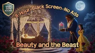 ⭐ 8-Hour Lullaby | Sleep Story | Beauty and the Beast | Spanish Sleep Learning | No Ads|Black Screen