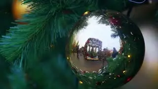 Christmas Shiny Ball Stock Video