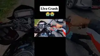 Live Crash 😭|| Bike accident ho geya 😯😭|| #viralvideo #reels 1M