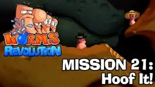 Worms Revolution: Mission 21 - Hoof It! (Campaign Walkthrough)