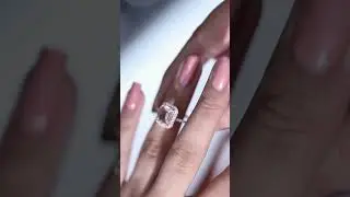 t Emerald Cut Morganite Engagement Ring | Halo Diamond Statement Ring
