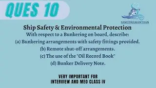 10. #bunkering #safety #shut-off #Oil Record_Book #Bunker_Delivery_Note @_samudramanthan_