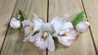 Tocado de Novia con Orquídeas 2 | Fácil con la Abuela