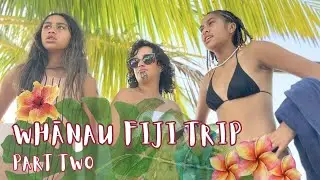 A STORM, 2 'WHALES' STRANDED & BIKE TOUR OF PLANTATION ISLAND RESORT - Whānau Fiji Trip  - Part Two