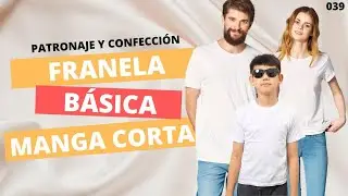 DIY: T-SHIRT/ POLERA/ REMERA/ FRANELA/ CAMISETA BÁSICA MANGA CORTA // Patronaje y Confección