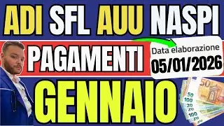 PAGA GENNAIO 🔴 ADI SFL AUU NASPI ✅ Quali BONUS 2026 RICONFERMATI