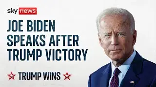 US election latest: Joe Biden speaks for the first time after Donald Trump's election victory