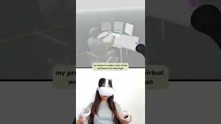 Process of making my Desk Setup in VR (pt.1) #shorts