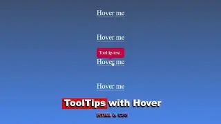 CSS Tooltip Hover Effect - Create Tooltips with Pure HTML & CSS | Tooltip UI