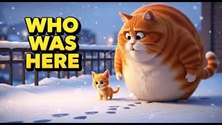Milo, Sunny, indoor cats balcony: Snow footprints and the great ball rescue