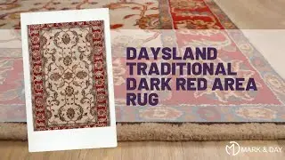 Daysland Traditional Dark Red Area Rug