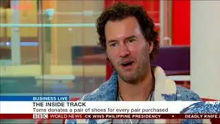 Alice Baxter, BBC News - TOMS founder & CEO Blake Mycoskie Interview