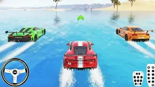 Racing Water Surfing Sports Cars Driving Game - Race Car - Car Race - Gadi Wala