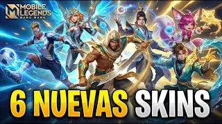 🔥6 NUEVAS SKINS FILTRADAS, VALEN LA PENA?😮MOBILE LEGENDS
