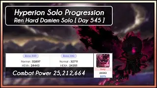 [GMS Hyperion] Ren Hard Damien Solo (Day 545 Solo Progression)