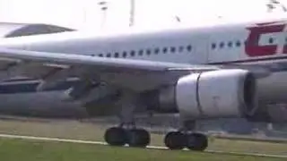 Airbus A310-304 of Czech Airlines is landing home in Prague