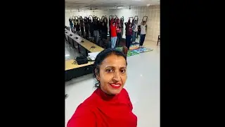 Yoga session for students in Government College Jagdishpura by Dr. Sandhya
