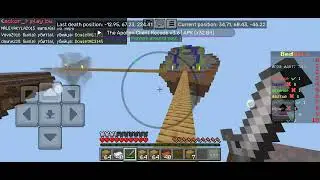 gameplay с читами apollon client в Minecraft на бедварс