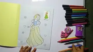 Pretty Doll Colouring Fun | Kids Video