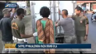 Satpol PP Majalengka Razia Orang Gila