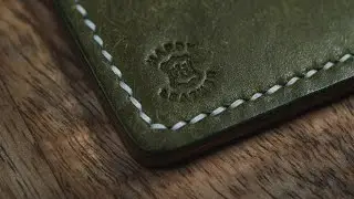 HANDMADE minimalist Card Holder | Leather craft | DIY