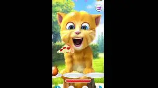 talking Tom eating apple and banana funny video 🥸🥸