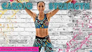 Total Body METABOLIC CONDITIONING Workout with Weights | Cardio Strength Week