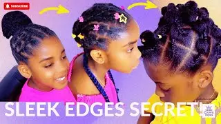 Rubber Band Edges Tutorial | Sleek Baby Hair for Kids 💕