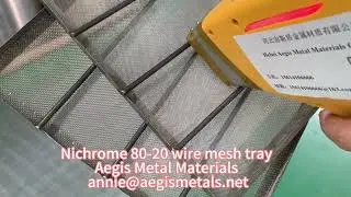 Heat resistant nichrome 80-20 alloy wire mesh tray