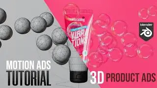 Making Motion Graphics Commercials PRODUCT ADS In Blender