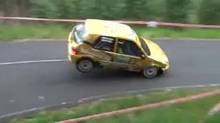 Rally de Naron 2016 salto de Recemel Miguel Lago Crash
