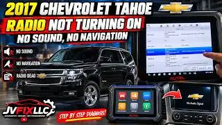 Как диагностировать, почему радио не включается на Chevrolet Tahoe 2017 года. Нет звука, нет нави...