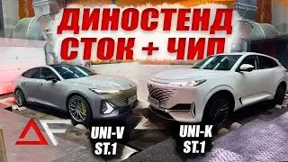 Реальная мощность Changan ! UNI-V и UNI-K на диностенде 🔥 Сравниваем сток и чип результаты