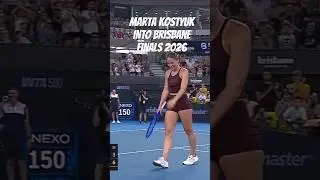 The Ace that sealed a Brisbane Final spot for Marta Kotsyuk!  #martakostyuk #brisbanetennis #tennis