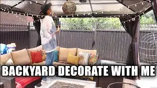 BACKYARD PATIO DECORATE WITH ME - SUMMER 2021