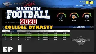 MAXIMUM FOOTBALL 2020 COLLEGE DYNASTY - A LOOK AT THE TEAM