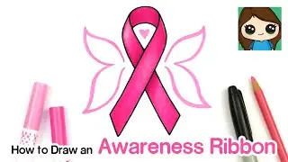 How to Draw an Awareness Ribbon | Breast Cancer