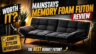 Mainstays Memory Foam Futon Review | Mainstays sofa review | Review vlog #review #furniture