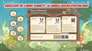 Shared Sight Day 4 Snowy Silhouette - All Animals Location Speed Run Guide