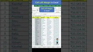 Cell Margin in Excel #excel #exceltutorial #exceltips #msexcel #microsoftexcel #developer #shorts