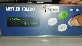 HOW TO ZERO CALIBRATION METTLER TOLEDO IND331 #instrumentation #loadcell #weigher #mettlertoledo