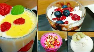 4 Simple Yogurt Drink Ideas that you should try / Gesundes Joghurt-Rezept / рецепт полезного йогурта
