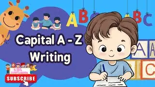 A to Z Capital Letters Writing📝💫Handwriting Practice with Dotted Letters for kids🧒