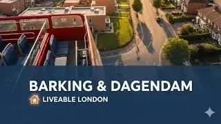 Barking & Dagenham: Dream Homes from a Double-Decker! 🏡 Top View of London Property! #viralvideo 